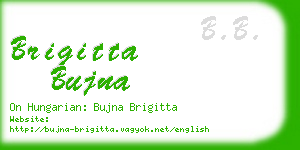 brigitta bujna business card